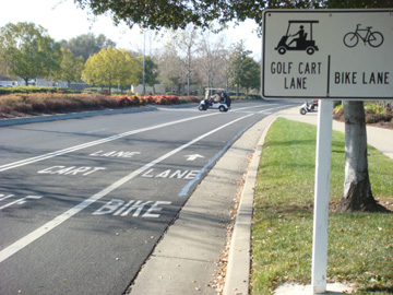 Golf Cart Lane