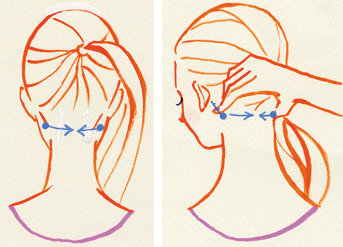 小顔のためのフェイスラインツボマッサージ3